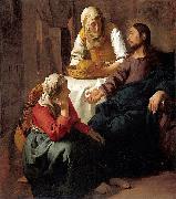 Johannes Vermeer Christ in the House of Martha and Mary oil painting artist